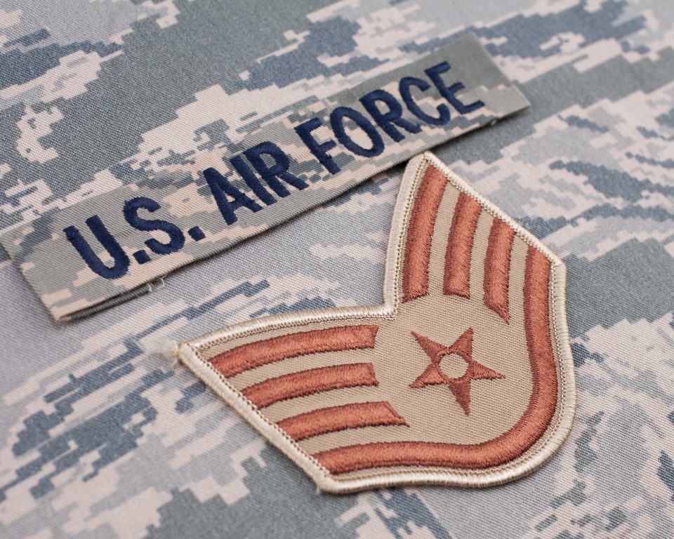 U.S. Air Force uniform insignia, the military inspection training behind JOAT home inspection services in Greenville, TX.